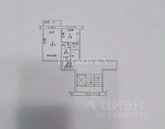 Продажа 1-комн квартиры на вторичном рынке Чехов, улица Гагарина,  д. 120