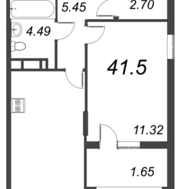 Продажа 1-комн квартиры в новостройке Сертолово г., Дмитрия Кожемякина ул.,  к. 1