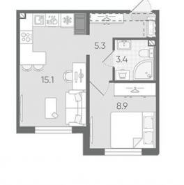 Продажа 1-комн квартиры на вторичном рынке Чарушинская ул,  д. 32,  к. 1