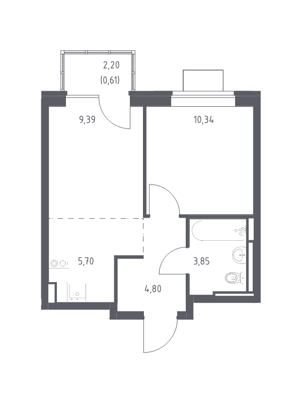Продажа 1-комн квартиры в новостройке Богданиха д., Красная Слобода ул.,  к. 7.3
