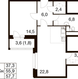 Продажа 1-комн квартиры в новостройке Балашиха г., Проектная ул.,  к. 1