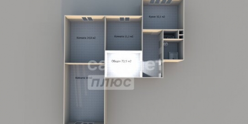 3-комн квартира ул Привольная,  д. 15