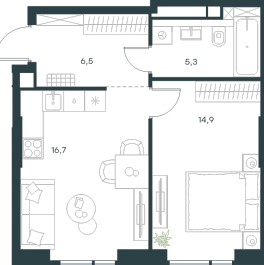Продажа 1-комн квартиры в новостройке Москва г., Новопетровский проезд,  к. 4