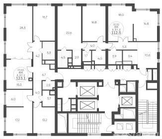 Продажа 3-комн квартиры в новостройке ул Крылатская,  д. 33,  к. 1