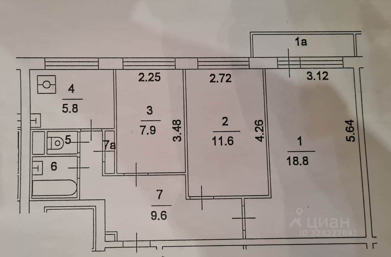 Аренда 3-комн квартиры на вторичном рынке улица Бестужевых,  д. 9А