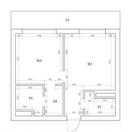 Продажа 2-комн квартиры на вторичном рынке Передовиков ул,  д. 19,  к. 1
