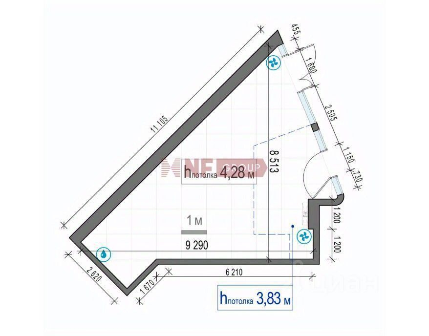 Продажа торгового помещения Роберта Фалька ул