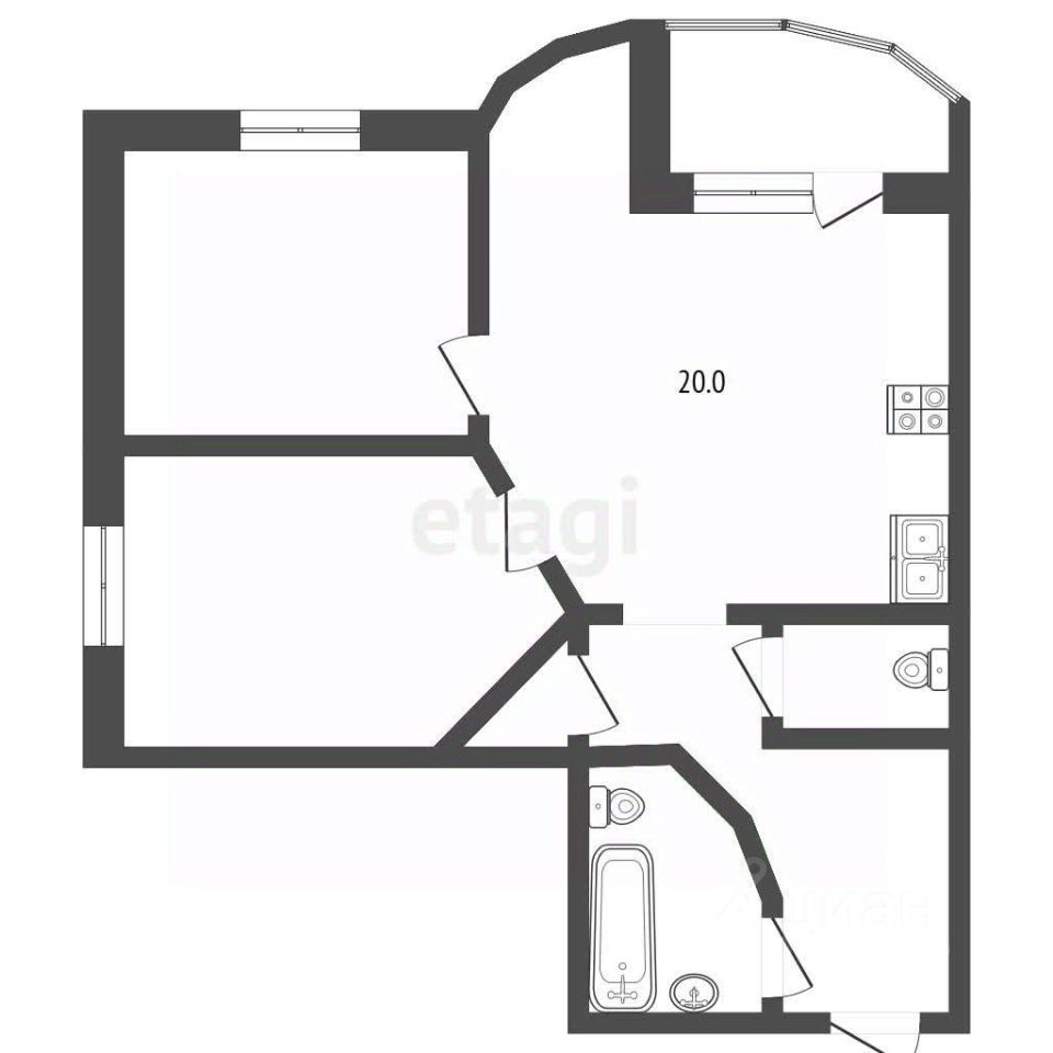 Продажа 3-комн квартиры на вторичном рынке Красногорск, Лесная улица, 13