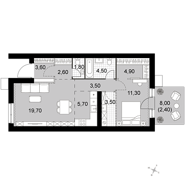 Продажа 1-комн квартиры в новостройке Апрелевка г., Киевское ш.,  к. 2