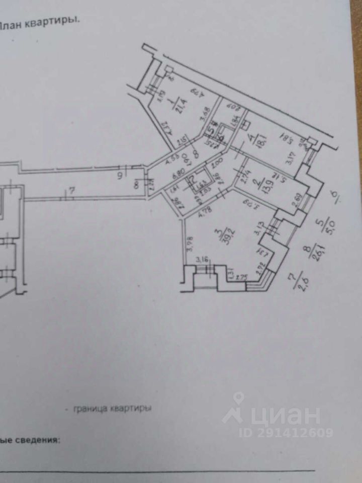 Продажа 3-комн квартиры на вторичном рынке улица Ленсовета, 88