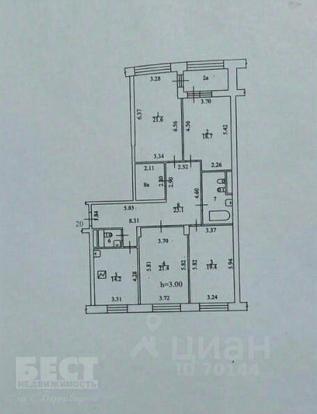 Продажа 4-комн квартиры на вторичном рынке улица Гризодубовой, 2