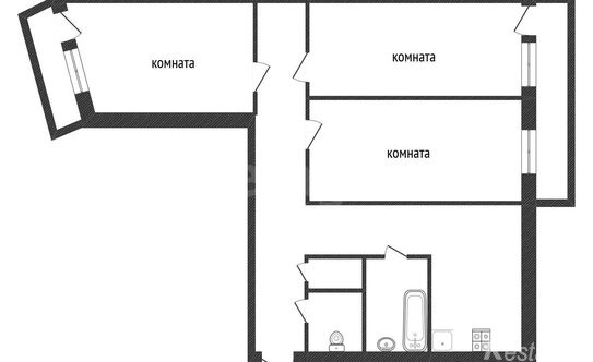 Продажа 3-комн квартиры на вторичном рынке Кириши, пр-кт Ленина,  д. 28