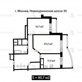 Продажа 2-комн квартиры на вторичном рынке Новокуркинское шоссе, д. 35 Продажа 2-комн квартиры на вторичном рынке Новокуркинское шоссе, д. 35