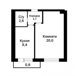 Продажа 1-комн квартиры на вторичном рынке проезд Кадомцева,  д. 17