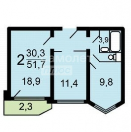 Продажа 2-комн квартиры на вторичном рынке Бутово рп