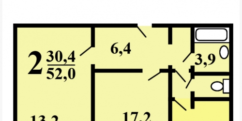 2-комн квартира Валдайский проезд,  д. 17,  к. а  1