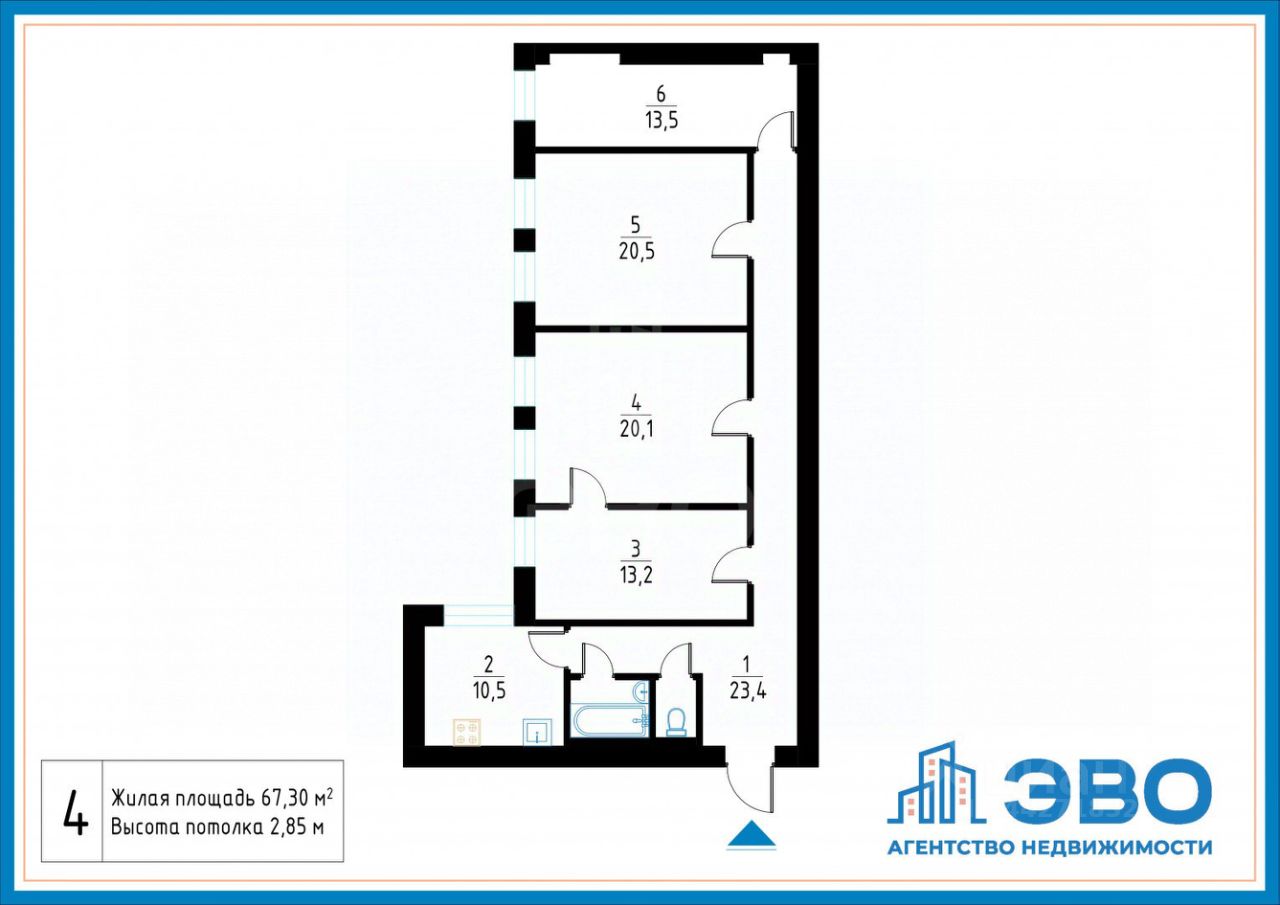 Продажа 4-комн квартиры на вторичном рынке Вознесенский проспект, 55