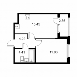 Продажа 1-комн квартиры в новостройке Колпино г., Загородная ул., к. C Продажа 1-комн квартиры в новостройке Колпино г., Загородная ул., к. C