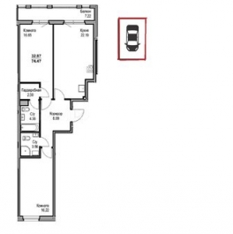 Продажа 2-комн квартиры на вторичном рынке ул Курляндская,  д. 10-12