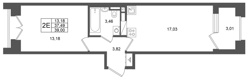 Продажа 1-комн квартиры в новостройке Санкт-Петербург г., 26-я линия В.О.,  к. 1