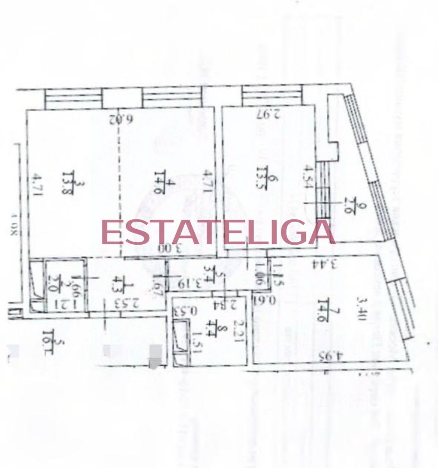 Продажа 3-комн квартиры на вторичном рынке переулок 2-й Петра Алексеева, 5