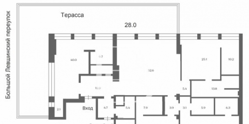 6-комн квартира Левшинский Б. пер,  д. 11