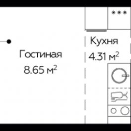 Продажа студии Балашиха г., Павлино мкр.,  к. 6