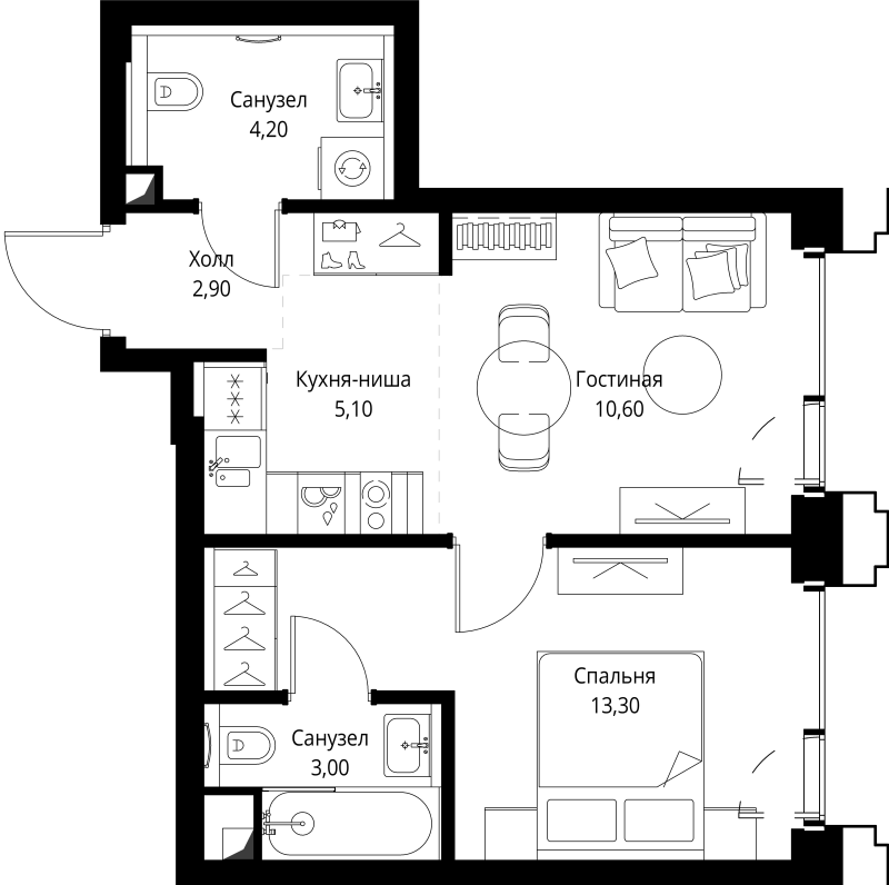 Продажа 1-комн квартиры в новостройке Москва г., Верейская ул.,  к. SET.1.3