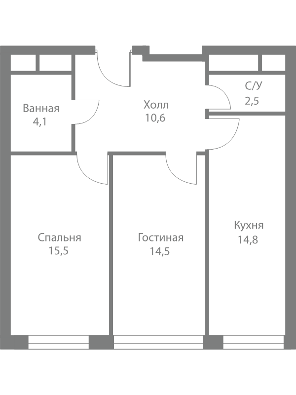 Продажа 2-комн квартиры в новостройке Москва г., Сколковское ш.,  к. 4