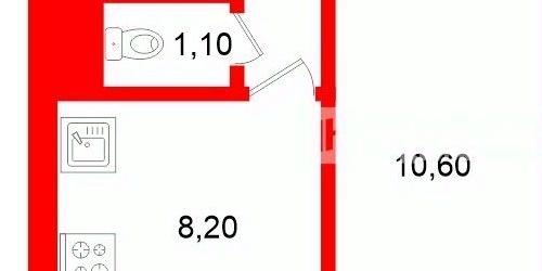 2-комн квартира улица Васи Алексеева, 7