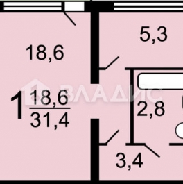 Продажа 1-комн квартиры на вторичном рынке Одинцово г, Союзная ул,  д. 26