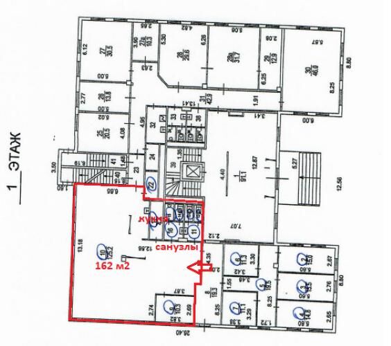 Аренда торгового помещения 1й Казачий пер