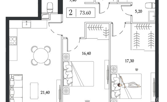 Продажа 3-комн квартиры на вторичном рынке Андропова пр-кт,  д. 9/1 к2