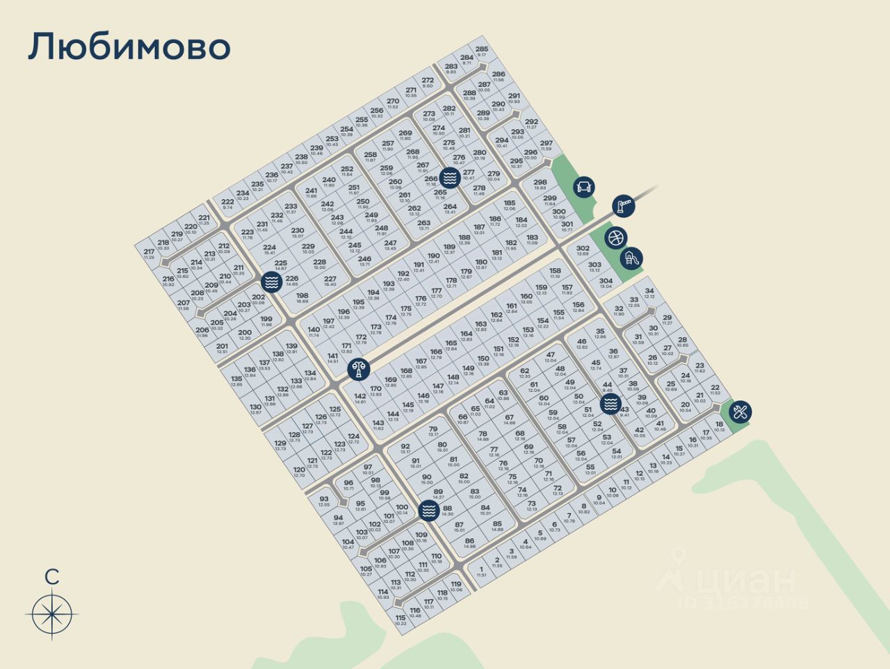 Продажа земли Любимово кп, д. Ладога