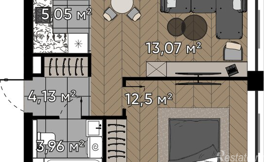 Продажа 2-комн квартиры в новостройке улица Берзарина