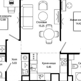 Продажа 2-комн квартиры на вторичном рынке Марьиной Рощи 4-я ул,  д. 12,  к. 20