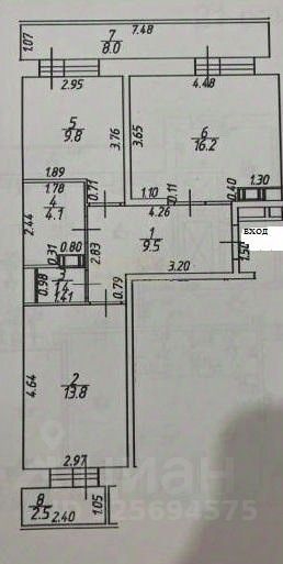 Продажа 2-комн квартиры на вторичном рынке Зенино ЖК Самолет мкр, Люберцы, улица Камова,  д. 5к2