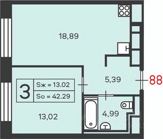 Продажа 1-комн квартиры на вторичном рынке Сиреневый бульвар, вл4/9