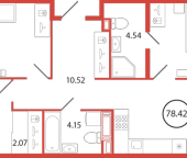 Продать Квартиры в новостройке Бугры п., Дорога в Мурино   18