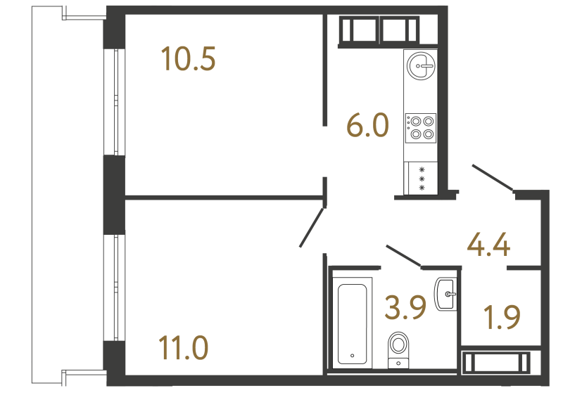 Продажа 1-комн квартиры в новостройке Санкт-Петербург г., Обводного кан. наб.,  к. 1