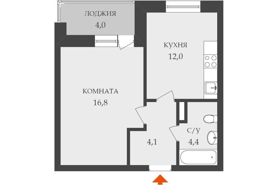 Продажа 1-комн квартиры на вторичном рынке Дунайский проспект, 7к7