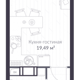 Продажа студии Сертолово г., Дмитрия Кожемякина ул.,  к. 8