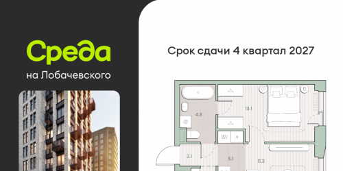 1-комн квартира Очаковское шоссе