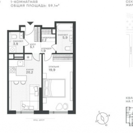Продажа 1-комн квартиры в новостройке Крылатская ул,  д. 33 к2