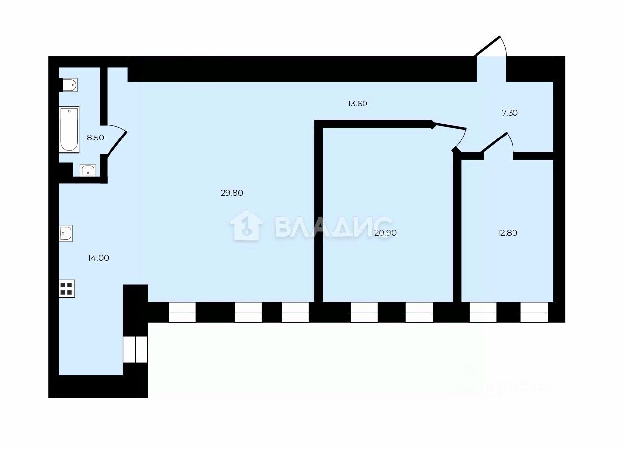 Продажа 3-комн квартиры на вторичном рынке Кирочная улица, 47