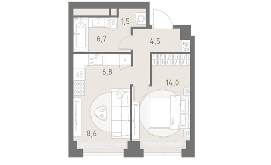 Продажа 2-комн квартиры в новостройке Верейская улица