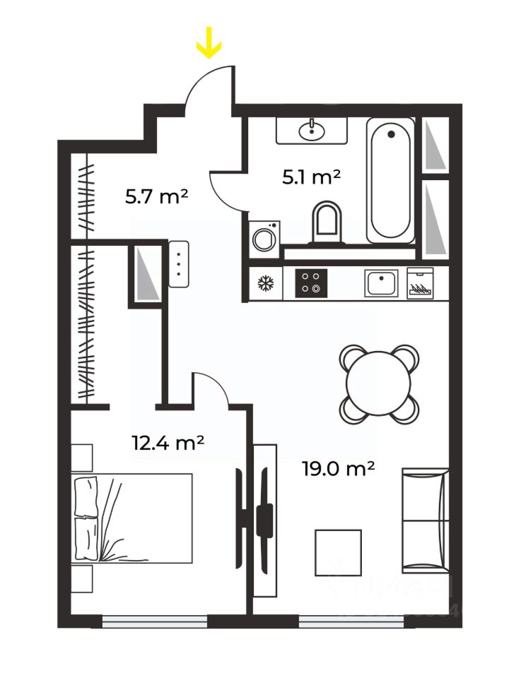 Продажа 2-комн квартиры на вторичном рынке Большая Филевская улица, 4