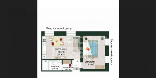 2-комн квартира Усачёва улица,  д. 64