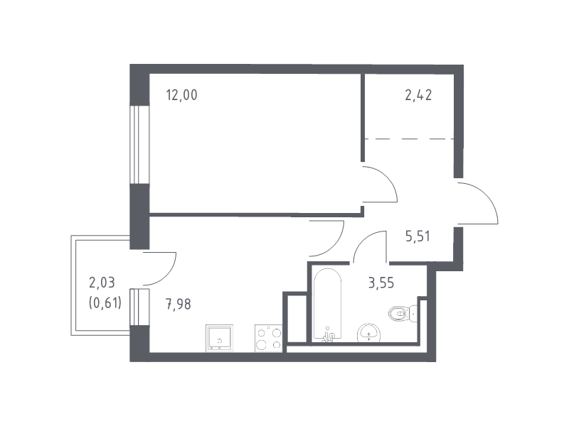 Продажа 1-комн квартиры в новостройке Лаголово д., Гатчинское ш.,  к. 1