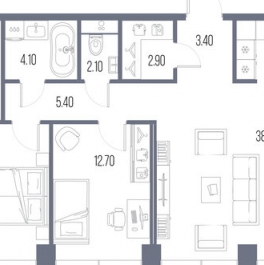 Продажа 2-комн квартиры в новостройке Ленинградское ш,  д. 65 с10